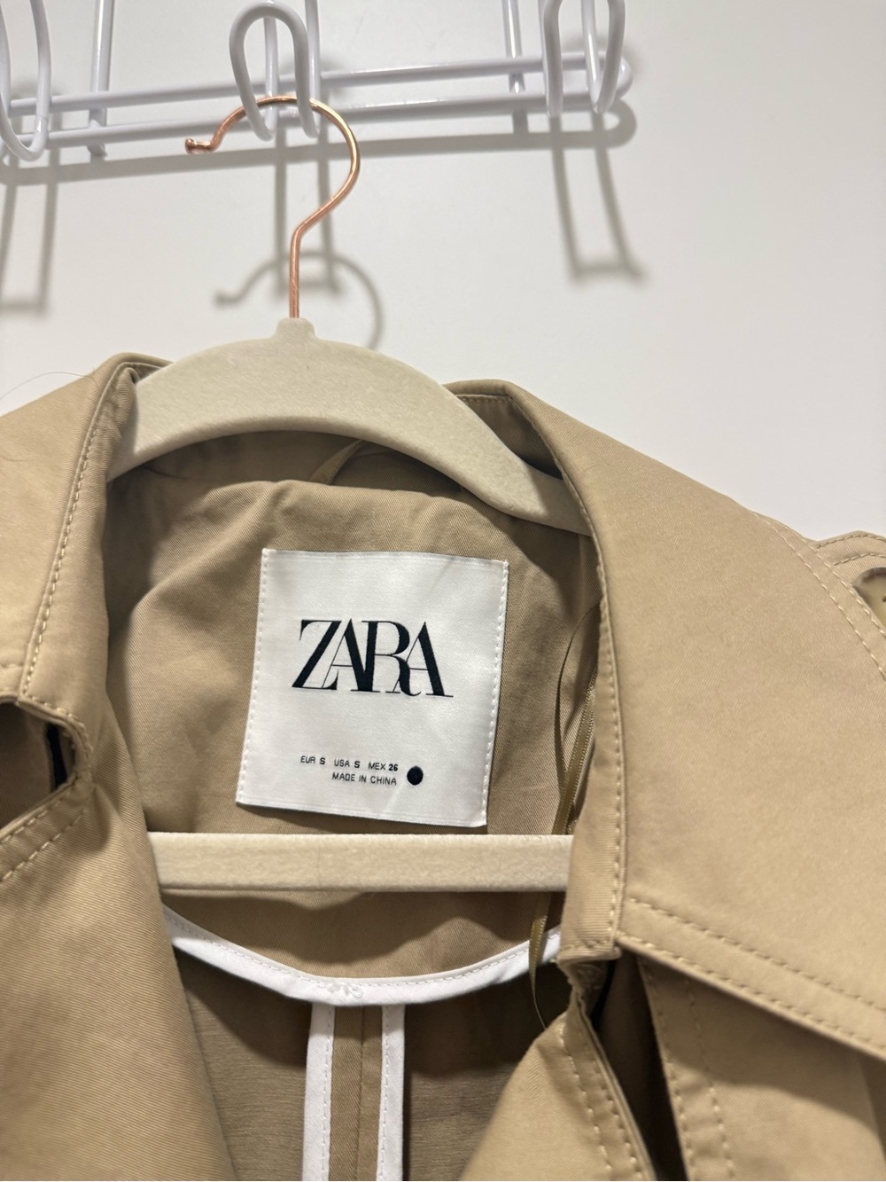 ZARA Belted Trench Coat - Picture 6 of 7